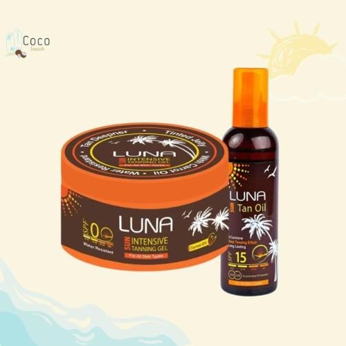 بكج التوفير من لونا (Luna) - زيت وجل التسمير