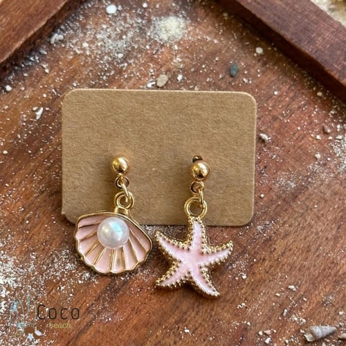 حلق صدفة ونجمة