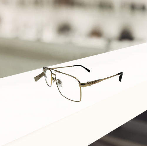 نظارة طبية شوبارد بإطار ذهبي للجنسين