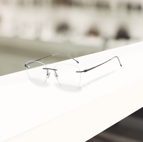 نظارة طبية هوجو بوس بدون إطار للرجال