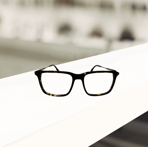 نظارة طبية لاكوست مربعة بإطار هافانا