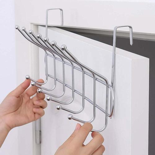 علاقة ملابس على الباب ستيل ( قطعتين ) مقاومة للصدأ...