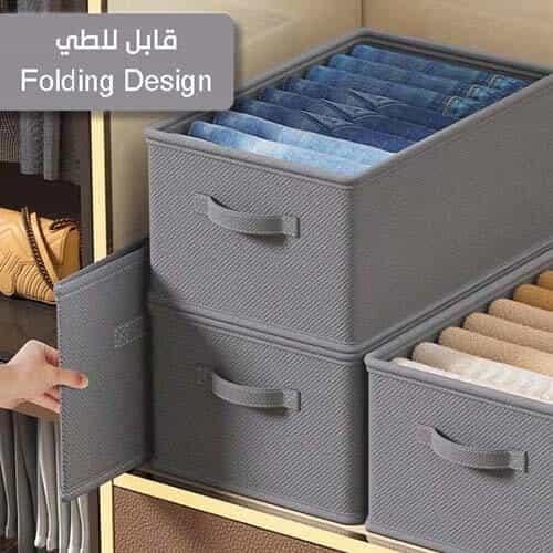 صندوق قماش للتخزين داخل الدولاب متوفر مقاسين XL /...