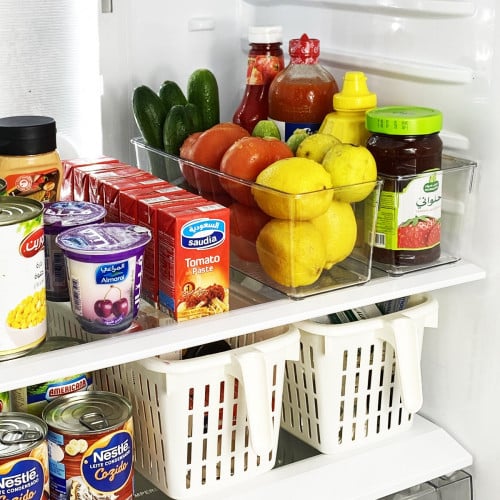 منظم اكريليك بمقبض مستطيل