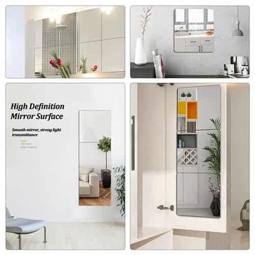 مرايا لاصقه جدارية بأحجام وأنواع متعددة للمداخل وا...