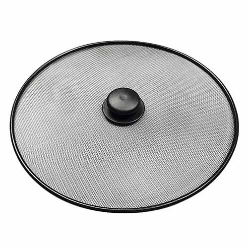 غطاء شبك ستيل لمنع رذاذ الزيت أثناء القلي والطهي