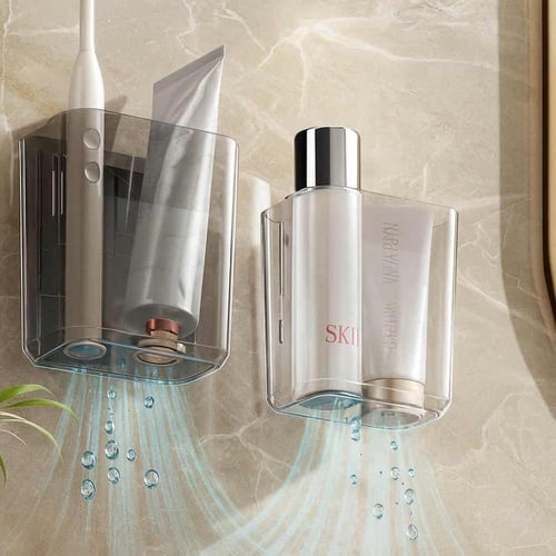 منظم فرش اسنان جداري اكريليك شفاف مقاوم للماء لتخز...