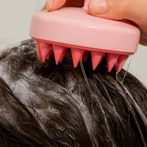 فرشاة تدليك فروة الرأس سيليكون للاستحمام وتنشيط ال...