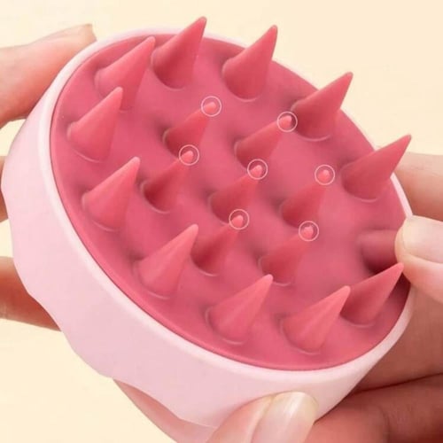 فرشاة تدليك فروة الرأس سيليكون للاستحمام وتنشيط ال...