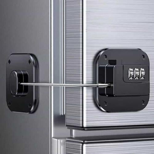 قفل باب ثلاجة حديد رمز أرقام لتأمين الثلاجة والادر...