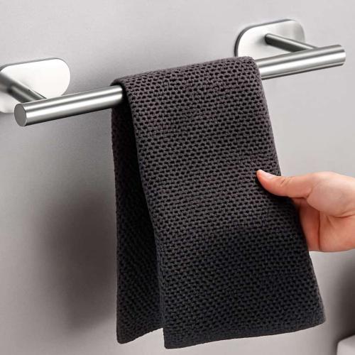 علاقات مناشف الحمام ستيل 1 قطعه 40سم، حامل مناشف ب...