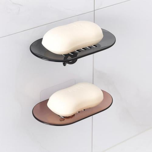 حامل صابون اكريليك جداري لاصق لتنظيم الحمام وترتيب...