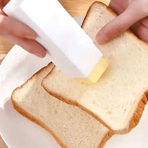 حامل موزع زبدة بلاستيك بغطاء لتسهيل دهن المأكولات...