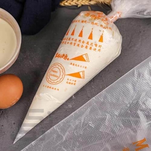 أكياس قمع للكريمة 100 كيس لتزيين قوالب الكيك والحل...