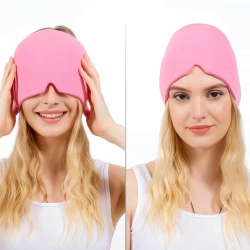 قبعة تخفيف الصداع والشقيقة جل باردة وساخنة للاسترخ...