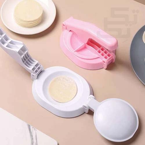 مكبس فرد العجين بلاستيك الى قطع دائرية لتحضير المع...