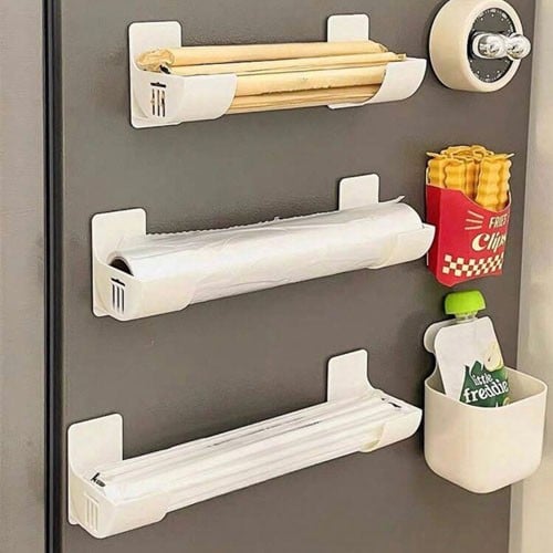 حامل موزع أكياس المهملات وحامل القصدير والنايلون م...