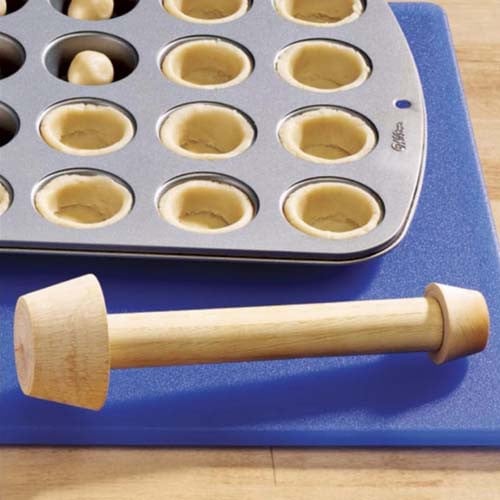 مكبس تارت خشبي جهتين لصنع قوالب التارت حسب المقاس...