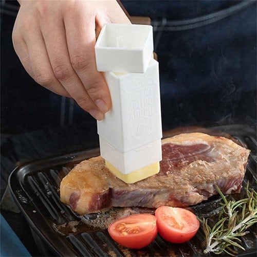 حامل موزع زبدة بلاستيك بغطاء لتسهيل دهن المأكولات...