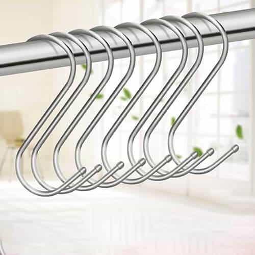 خطاف تعليق حرف S ستيل 5 قطع تركيب على المواسير لتع...