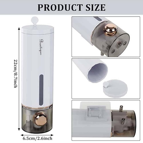 موزع صابون جداري 1 قطعه أنيق بححم متوسط للإستخدام...