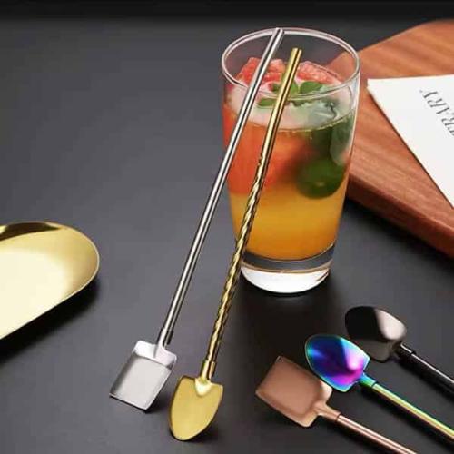 مصاص حديد 5 قطع مع فرشاة للتنظيف وملعقة لتسهيل تحر...