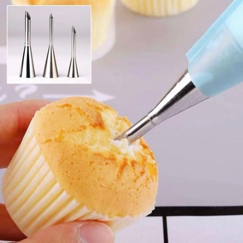 قمع حشو الدونات والحلويات بالكريمة والعناصر المختل...