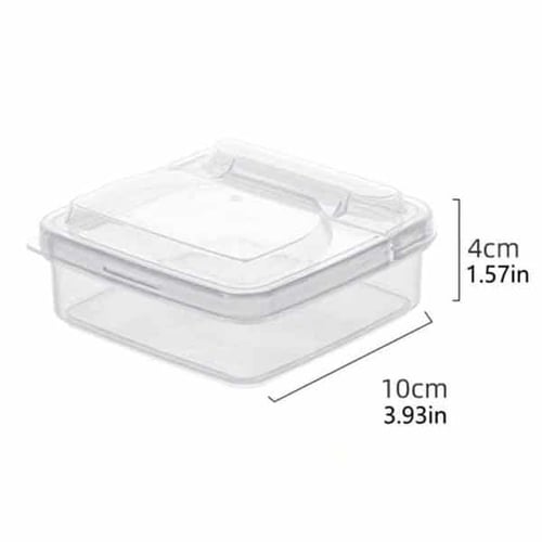 منظمات ثلاجة علب تخزين شفافة لحفظ الجبن والعناصر ا...