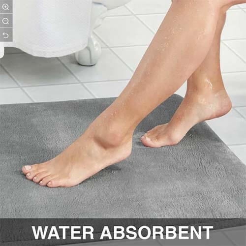 سجاد للحمام ضد الانزلاق مقاس كبير 80 سم، دعاسات حم...