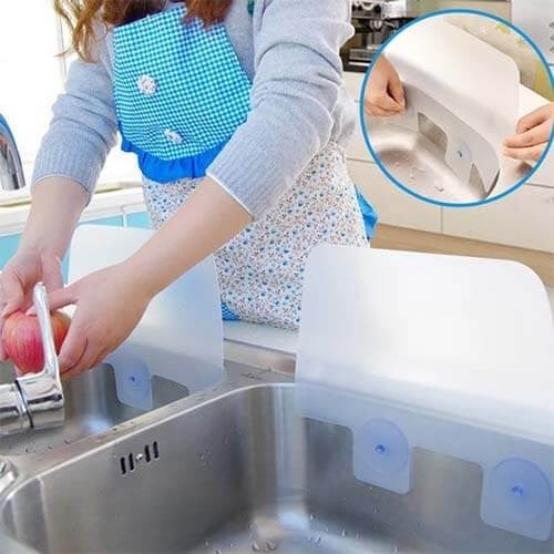 واقي من رذاذ الماء لحوض المطبخ بلاستيك لحماية المل...