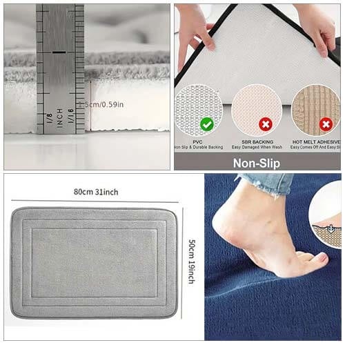 دعاسات الحمام ضد الانزلاق حجم كبير 80سم تتميز بنعو...