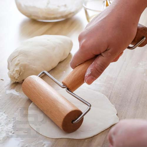 فرادة عجين يدوية خشب صغيرة جهتين مقاسين لفرد قطع ا...