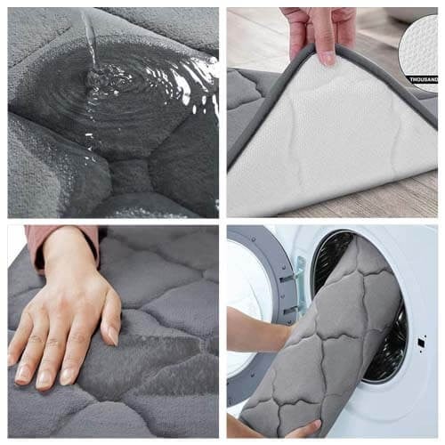 دعاسات الحمام ضد الانزلاق حجم كبير 80سم تتميز بنعو...