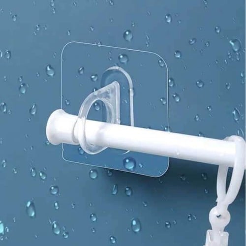 حامل ماسورة ستارة الحمام والمناشف جداري قطعتين عبا...