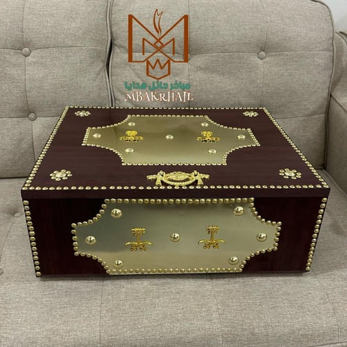 صندوق هدايا | مبخرتين رشم | علبتين عود رشم