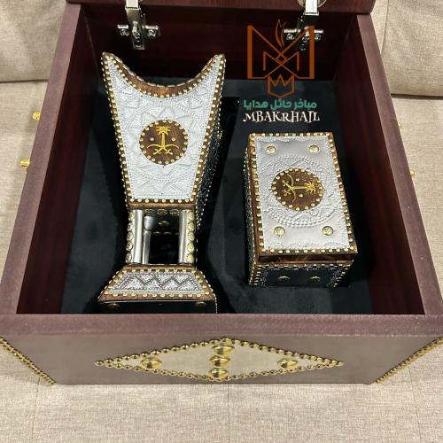 صندوق هدايا ملكي | مبخرة ملكية سيفين ونخلة | علبة...