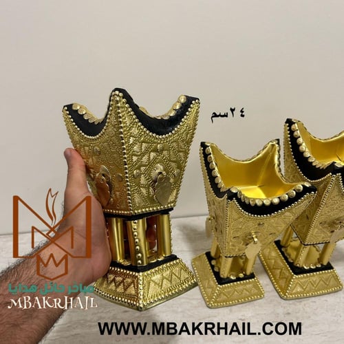 طقم مبخرة ملكية | مباخر ملكية ذهبية