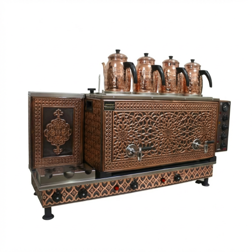 شاي بخار نحاسي 4 اباريق تركي (بدون الأباريق)