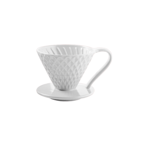 قمع لترشيح القهوة - ابيض V02