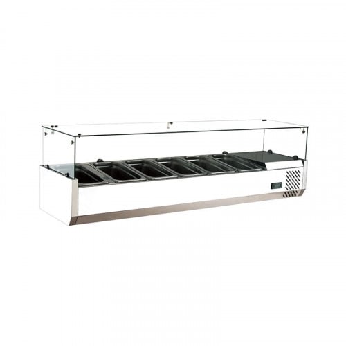 ثلاجة سلطة على الطاولة عرض 150 سم ( غير شامل الصوا...