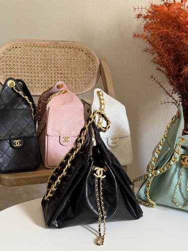 Chanel Drawstring Bucket Bag 25cm