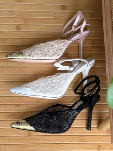 Jimmy Choo Lace Pointed Heels