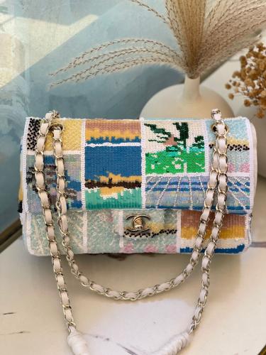 Chanel Sequin Patchwork Flap Bag