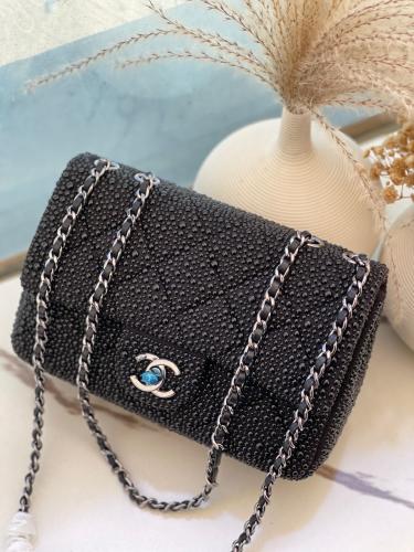 Chanel Crystal Embellished Flap Bag 20cm