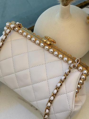 Chanel Quilted Pearl Frame Shoulder Bag