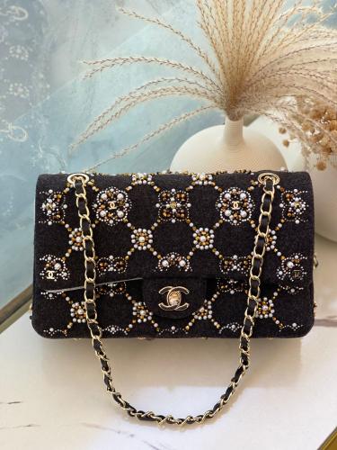 Chanel Embellished Tweed Flap Bag