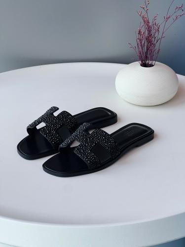 Hermès Oran Crystal Sandals