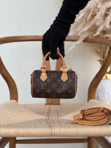 Louis Vuitton Nano Speedy Bag – Brown