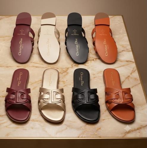 Christian Dior CD Flat Slide Sandal