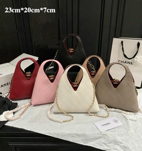 Chanel 23 Triangle Top Handle Chain Bag